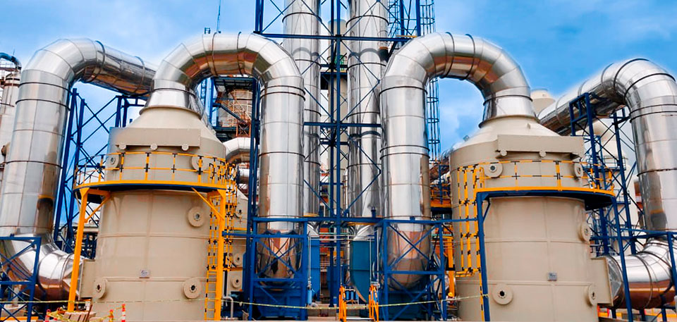depuración de gases industria química